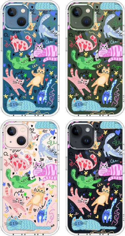 Case for iPhone 13 Pro Max, [Buffertech 6.6ft Military-Grade Drop Protection] [Anti Peel Off Tech] Clear TPU Bumper Phone Case Cover Design - Lemon - Colors E
