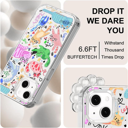 Case for iPhone 13 Pro Max, [Buffertech 6.6ft Military-Grade Drop Protection] [Anti Peel Off Tech] Clear TPU Bumper Phone Case Cover Design - Lemon - Colors E