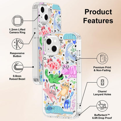 Case for iPhone 13 Pro Max, [Buffertech 6.6ft Military-Grade Drop Protection] [Anti Peel Off Tech] Clear TPU Bumper Phone Case Cover Design - Lemon - Colors E