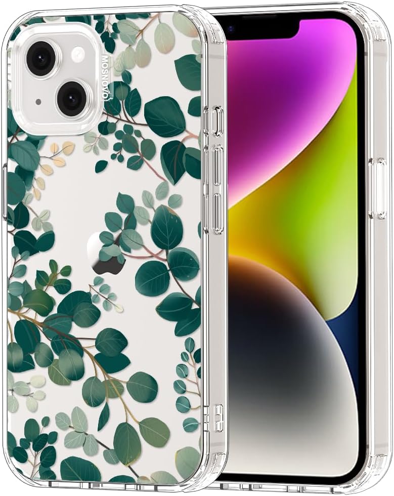 Case for iPhone 13 Pro Max, [Buffertech 6.6ft Military-Grade Drop Protection] [Anti Peel Off Tech] Clear TPU Bumper Phone Case Cover Design - Lemon - Colors E