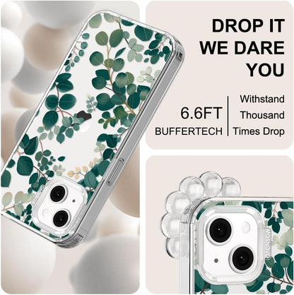 Case for iPhone 13 Pro Max, [Buffertech 6.6ft Military-Grade Drop Protection] [Anti Peel Off Tech] Clear TPU Bumper Phone Case Cover Design - Lemon - Colors E