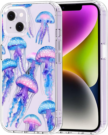 Case for iPhone 13 Pro Max, [Buffertech 6.6ft Military-Grade Drop Protection] [Anti Peel Off Tech] Clear TPU Bumper Phone Case Cover Design - Lemon - Colors E