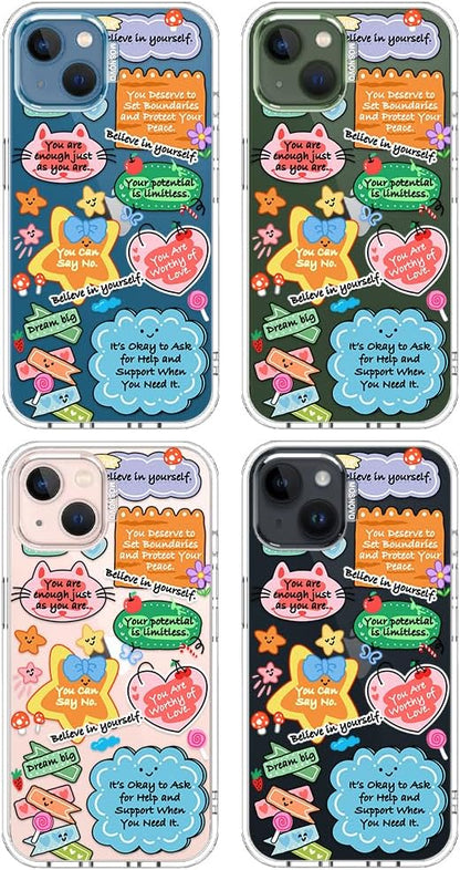 Case for iPhone 13 Pro Max, [Buffertech 6.6ft Military-Grade Drop Protection] [Anti Peel Off Tech] Clear TPU Bumper Phone Case Cover Design - Lemon - Colors E