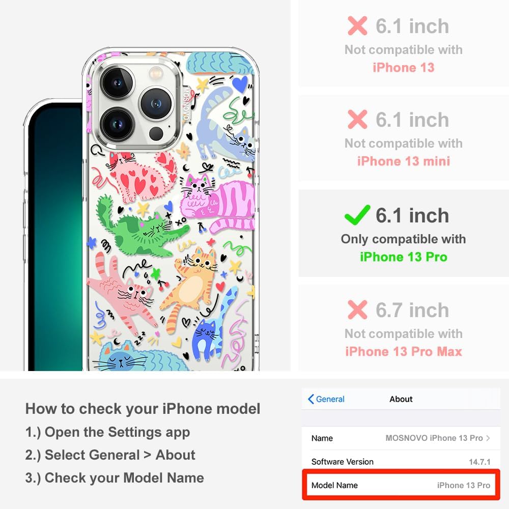 Case for iPhone 13 Pro Max, [Buffertech 6.6ft Military-Grade Drop Protection] [Anti Peel Off Tech] Clear TPU Bumper Phone Case Cover Design - Lemon - Colors E