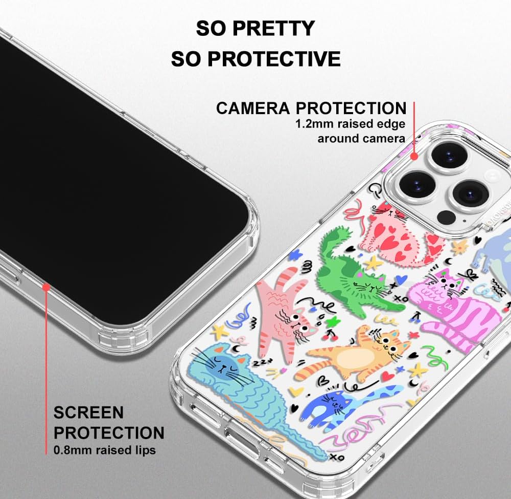 Case for iPhone 13 Pro Max, [Buffertech 6.6ft Military-Grade Drop Protection] [Anti Peel Off Tech] Clear TPU Bumper Phone Case Cover Design - Lemon - Colors E
