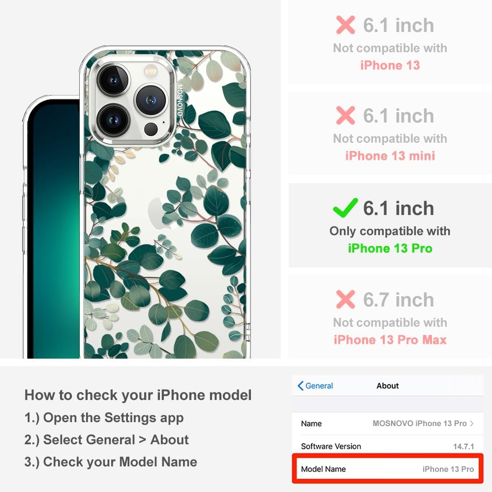 Case for iPhone 13 Pro Max, [Buffertech 6.6ft Military-Grade Drop Protection] [Anti Peel Off Tech] Clear TPU Bumper Phone Case Cover Design - Lemon - Colors E