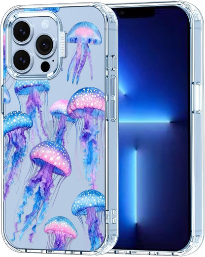 Case for iPhone 13 Pro Max, [Buffertech 6.6ft Military-Grade Drop Protection] [Anti Peel Off Tech] Clear TPU Bumper Phone Case Cover Design - Lemon - Colors E