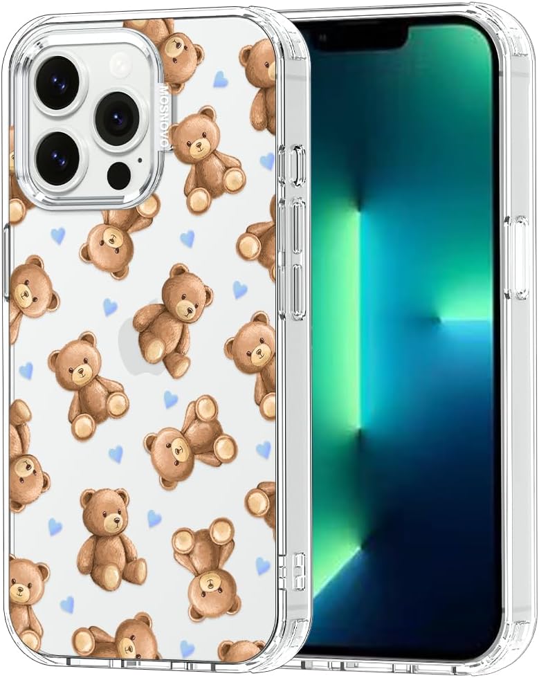 Case for iPhone 13 Pro Max, [Buffertech 6.6ft Military-Grade Drop Protection] [Anti Peel Off Tech] Clear TPU Bumper Phone Case Cover Design - Lemon - Colors E
