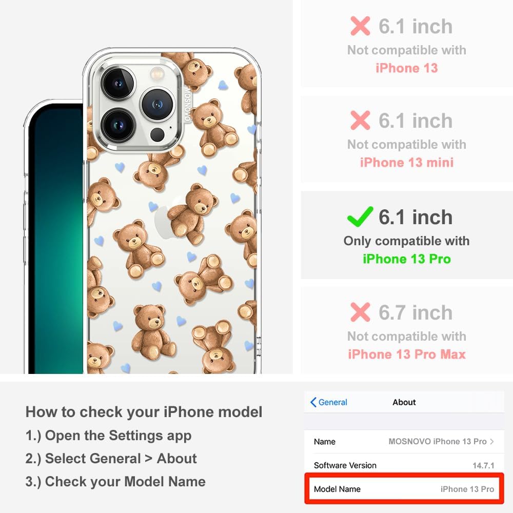 Case for iPhone 13 Pro Max, [Buffertech 6.6ft Military-Grade Drop Protection] [Anti Peel Off Tech] Clear TPU Bumper Phone Case Cover Design - Lemon - Colors E