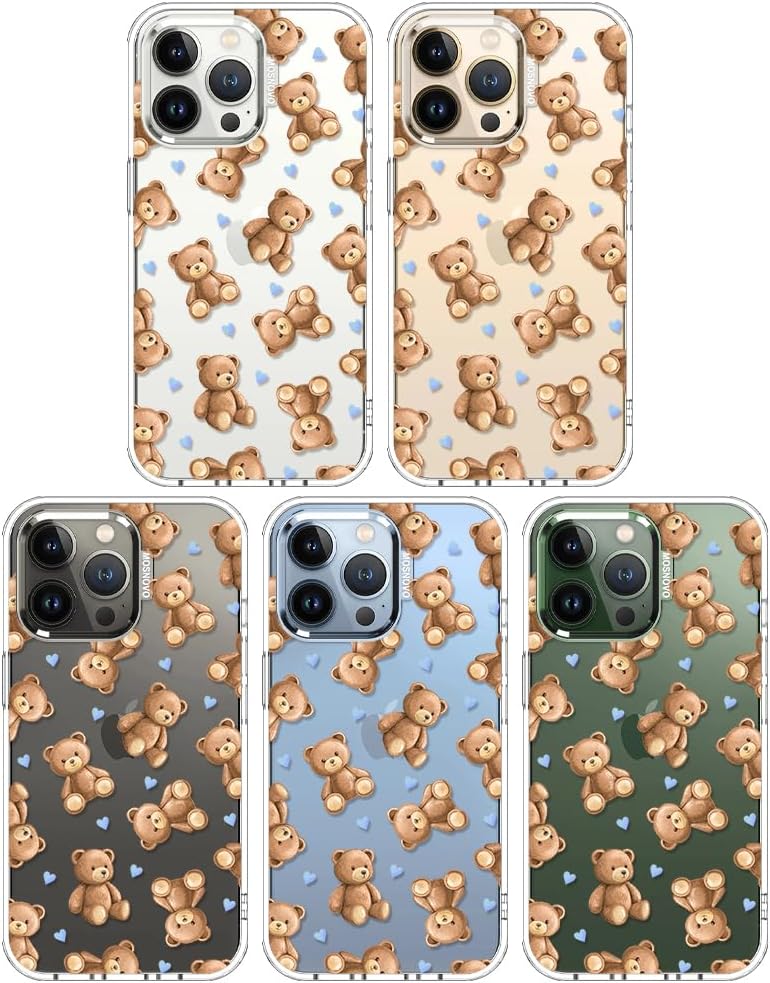 Case for iPhone 13 Pro Max, [Buffertech 6.6ft Military-Grade Drop Protection] [Anti Peel Off Tech] Clear TPU Bumper Phone Case Cover Design - Lemon - Colors E