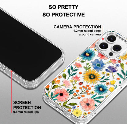 Case for iPhone 13 Pro Max, [Buffertech 6.6ft Military-Grade Drop Protection] [Anti Peel Off Tech] Clear TPU Bumper Phone Case Cover Design - Lemon - Colors E