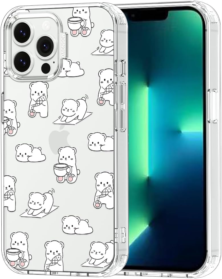 Case for iPhone 13 Pro Max, [Buffertech 6.6ft Military-Grade Drop Protection] [Anti Peel Off Tech] Clear TPU Bumper Phone Case Cover Design - Lemon - Colors E