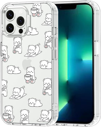 Case for iPhone 13 Pro Max, [Buffertech 6.6ft Military-Grade Drop Protection] [Anti Peel Off Tech] Clear TPU Bumper Phone Case Cover Design - Lemon - Colors E