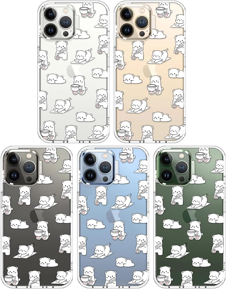 Case for iPhone 13 Pro Max, [Buffertech 6.6ft Military-Grade Drop Protection] [Anti Peel Off Tech] Clear TPU Bumper Phone Case Cover Design - Lemon - Colors E