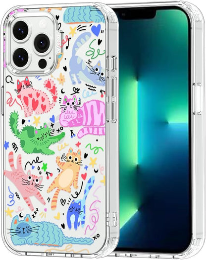Case for iPhone 13 Pro Max, [Buffertech 6.6ft Military-Grade Drop Protection] [Anti Peel Off Tech] Clear TPU Bumper Phone Case Cover Design - Lemon - Colors E