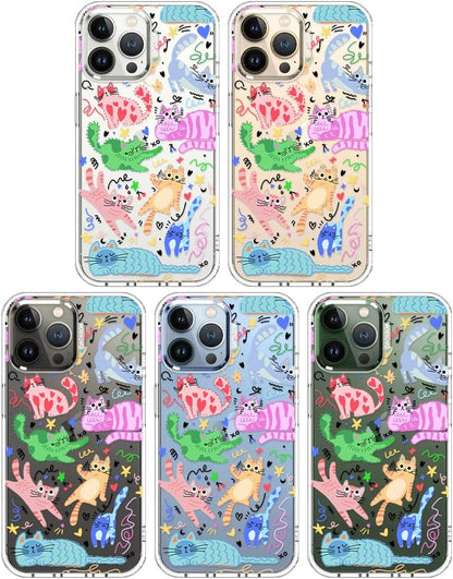 Case for iPhone 13 Pro Max, [Buffertech 6.6ft Military-Grade Drop Protection] [Anti Peel Off Tech] Clear TPU Bumper Phone Case Cover Design - Lemon - Colors E