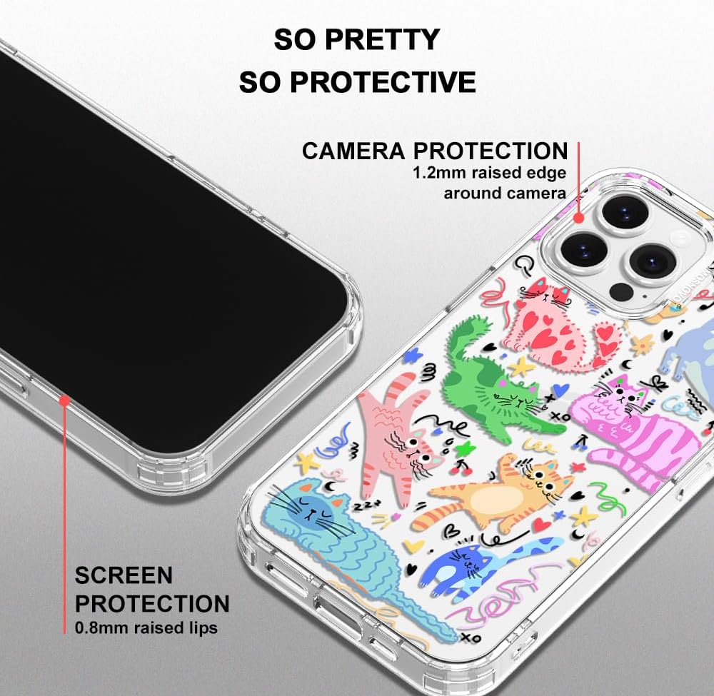 Case for iPhone 13 Pro Max, [Buffertech 6.6ft Military-Grade Drop Protection] [Anti Peel Off Tech] Clear TPU Bumper Phone Case Cover Design - Lemon - Colors E