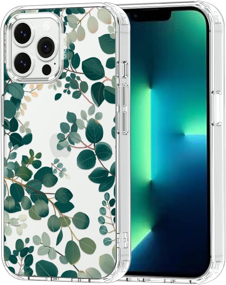 Case for iPhone 13 Pro Max, [Buffertech 6.6ft Military-Grade Drop Protection] [Anti Peel Off Tech] Clear TPU Bumper Phone Case Cover Design - Lemon - Colors E