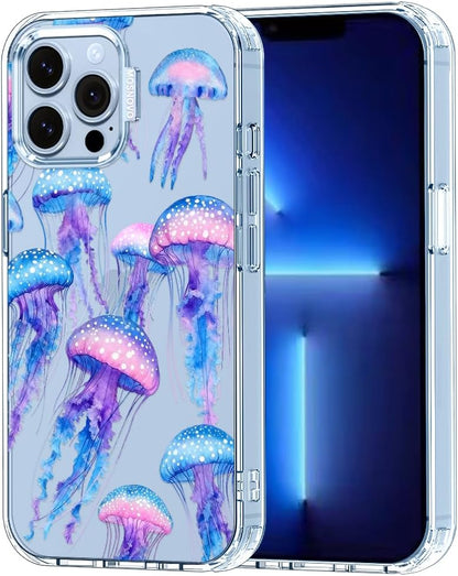 Case for iPhone 13 Pro Max, [Buffertech 6.6ft Military-Grade Drop Protection] [Anti Peel Off Tech] Clear TPU Bumper Phone Case Cover Design - Lemon - Colors E