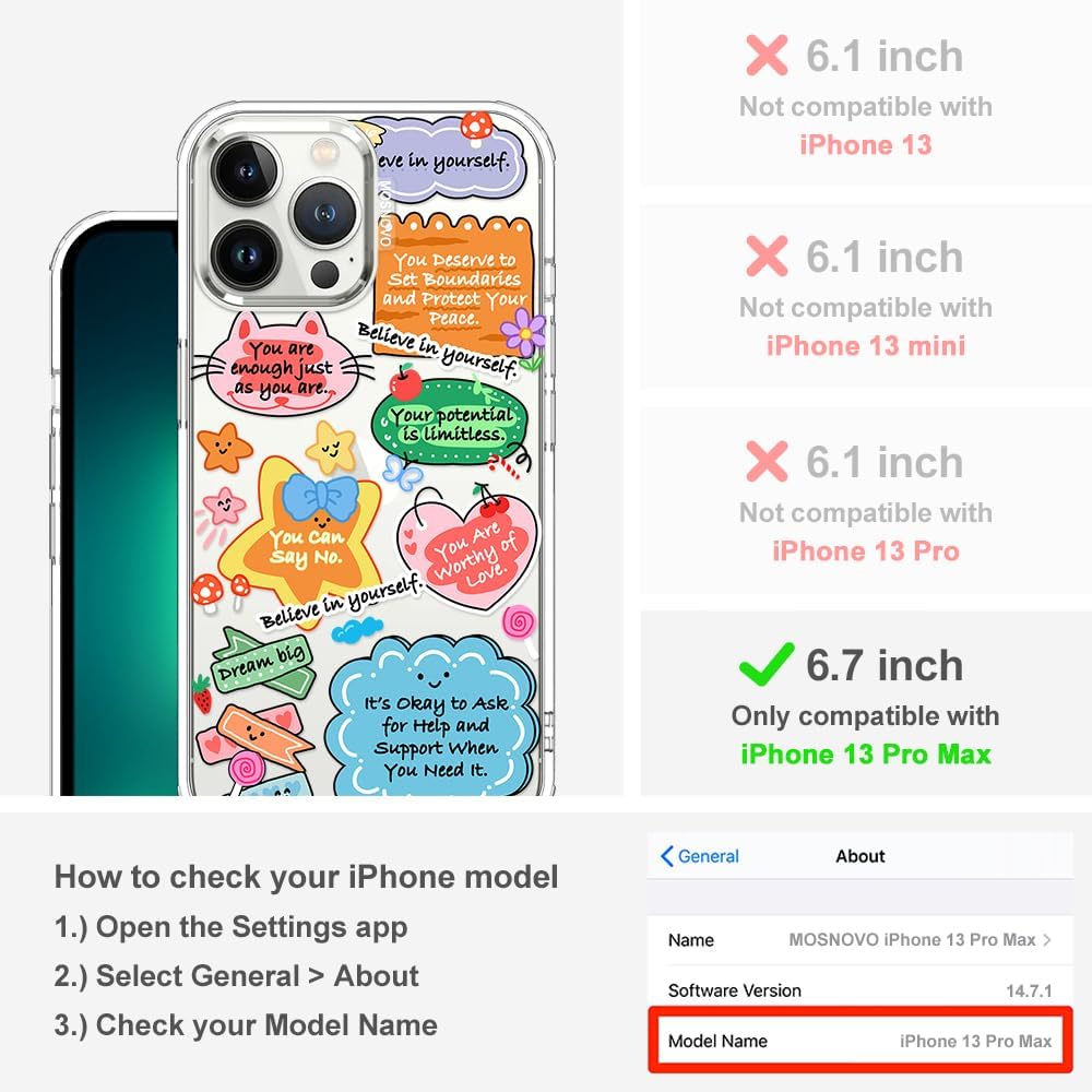 Case for iPhone 13 Pro Max, [Buffertech 6.6ft Military-Grade Drop Protection] [Anti Peel Off Tech] Clear TPU Bumper Phone Case Cover Design - Lemon - Colors E