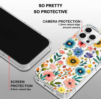 Case for iPhone 13 Pro Max, [Buffertech 6.6ft Military-Grade Drop Protection] [Anti Peel Off Tech] Clear TPU Bumper Phone Case Cover Design - Lemon - Colors E