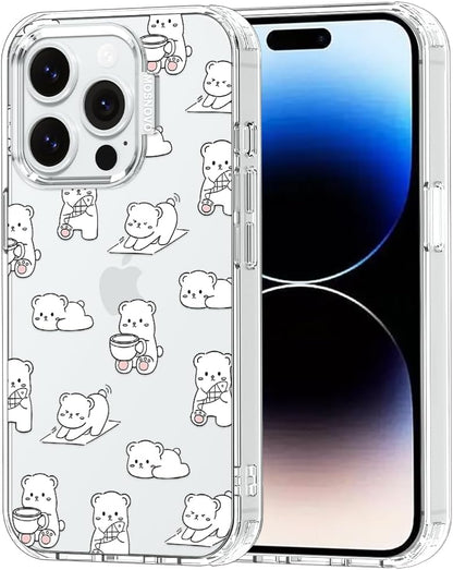 Case for iPhone 13 Pro Max, [Buffertech 6.6ft Military-Grade Drop Protection] [Anti Peel Off Tech] Clear TPU Bumper Phone Case Cover Design - Lemon - Colors E