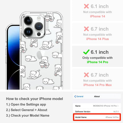 Case for iPhone 13 Pro Max, [Buffertech 6.6ft Military-Grade Drop Protection] [Anti Peel Off Tech] Clear TPU Bumper Phone Case Cover Design - Lemon - Colors E