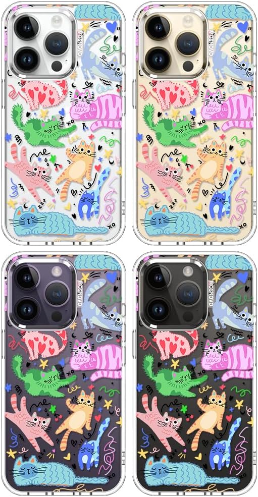 Case for iPhone 13 Pro Max, [Buffertech 6.6ft Military-Grade Drop Protection] [Anti Peel Off Tech] Clear TPU Bumper Phone Case Cover Design - Lemon - Colors E