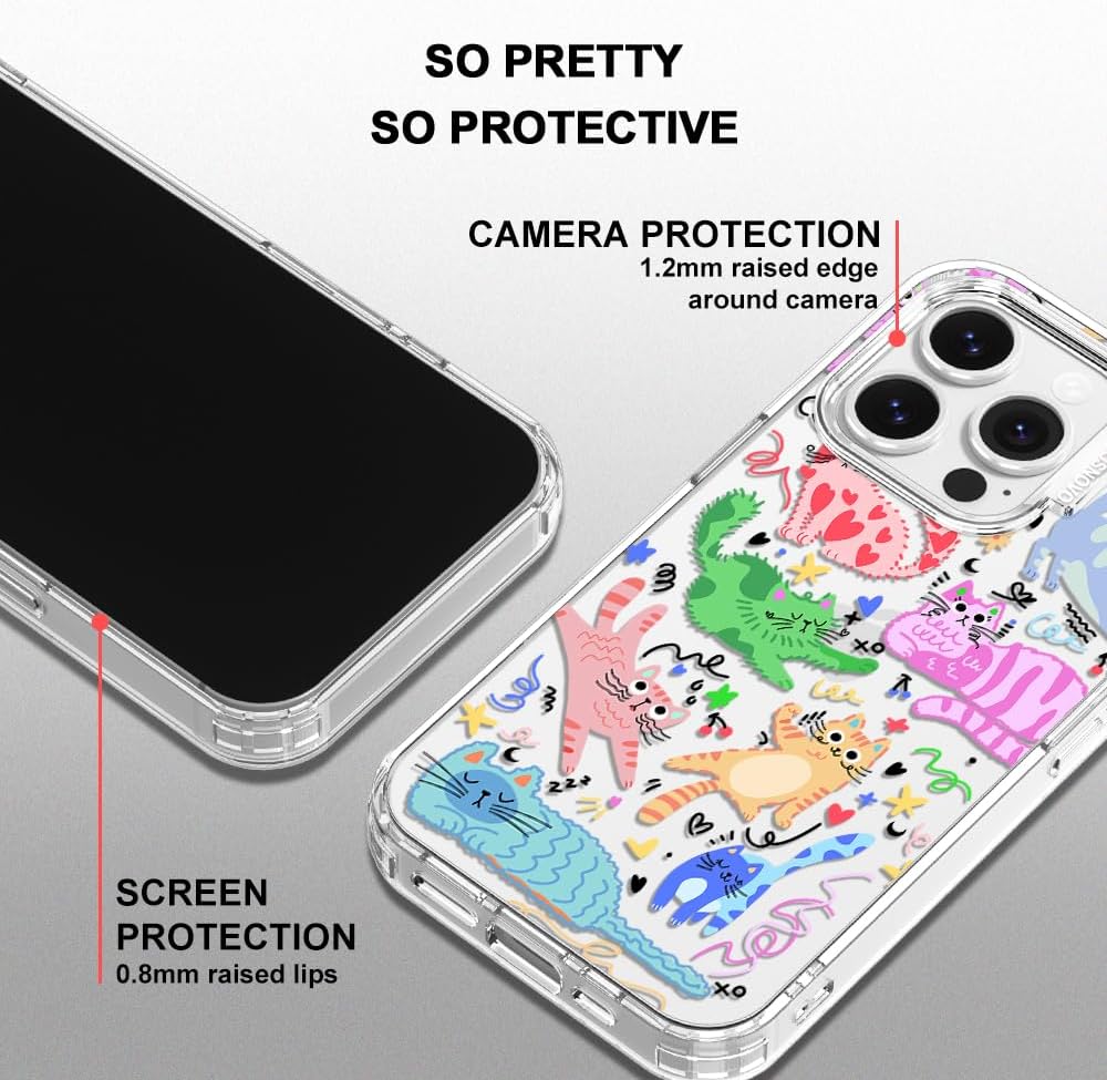 Case for iPhone 13 Pro Max, [Buffertech 6.6ft Military-Grade Drop Protection] [Anti Peel Off Tech] Clear TPU Bumper Phone Case Cover Design - Lemon - Colors E