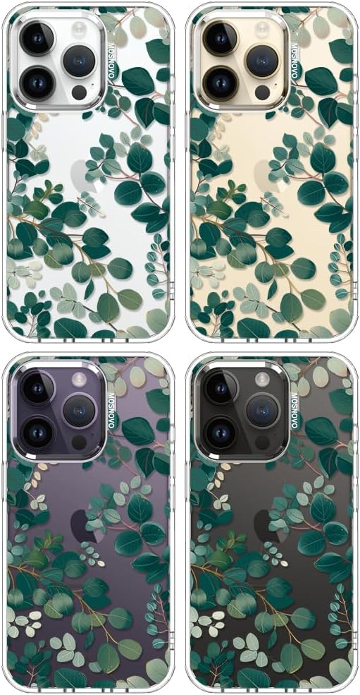 Case for iPhone 13 Pro Max, [Buffertech 6.6ft Military-Grade Drop Protection] [Anti Peel Off Tech] Clear TPU Bumper Phone Case Cover Design - Lemon - Colors E