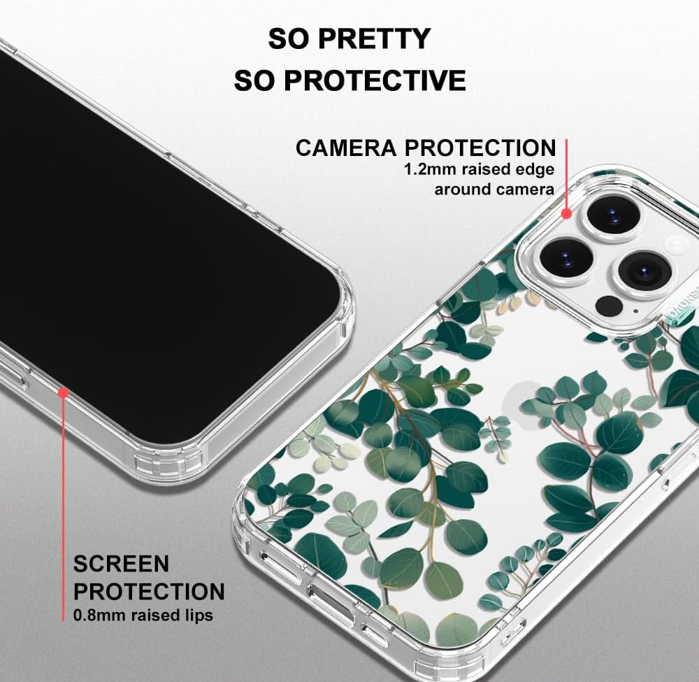 Case for iPhone 13 Pro Max, [Buffertech 6.6ft Military-Grade Drop Protection] [Anti Peel Off Tech] Clear TPU Bumper Phone Case Cover Design - Lemon - Colors E