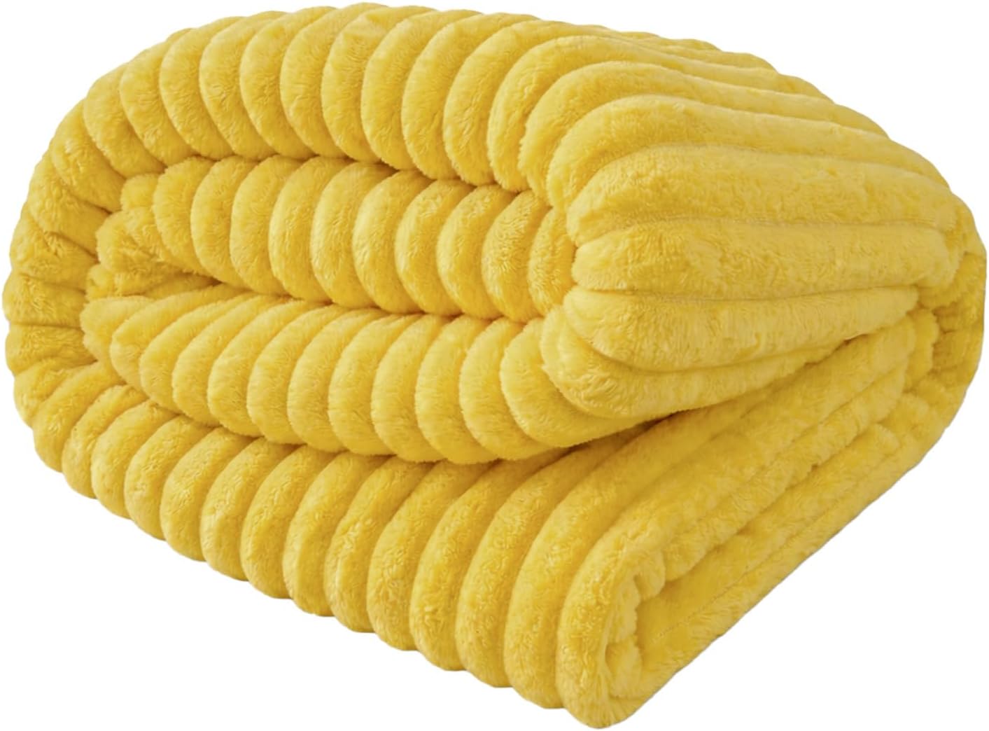 Emotional Support Blanket Yellow Small Size, Security Calming Dog Blanket, Faux Rabbit Fur Polyester Material for Miniature Cats and Dog Indoor and Outdoor Use (Bright Yellow, 70*100 cm/27.55*39.37in)