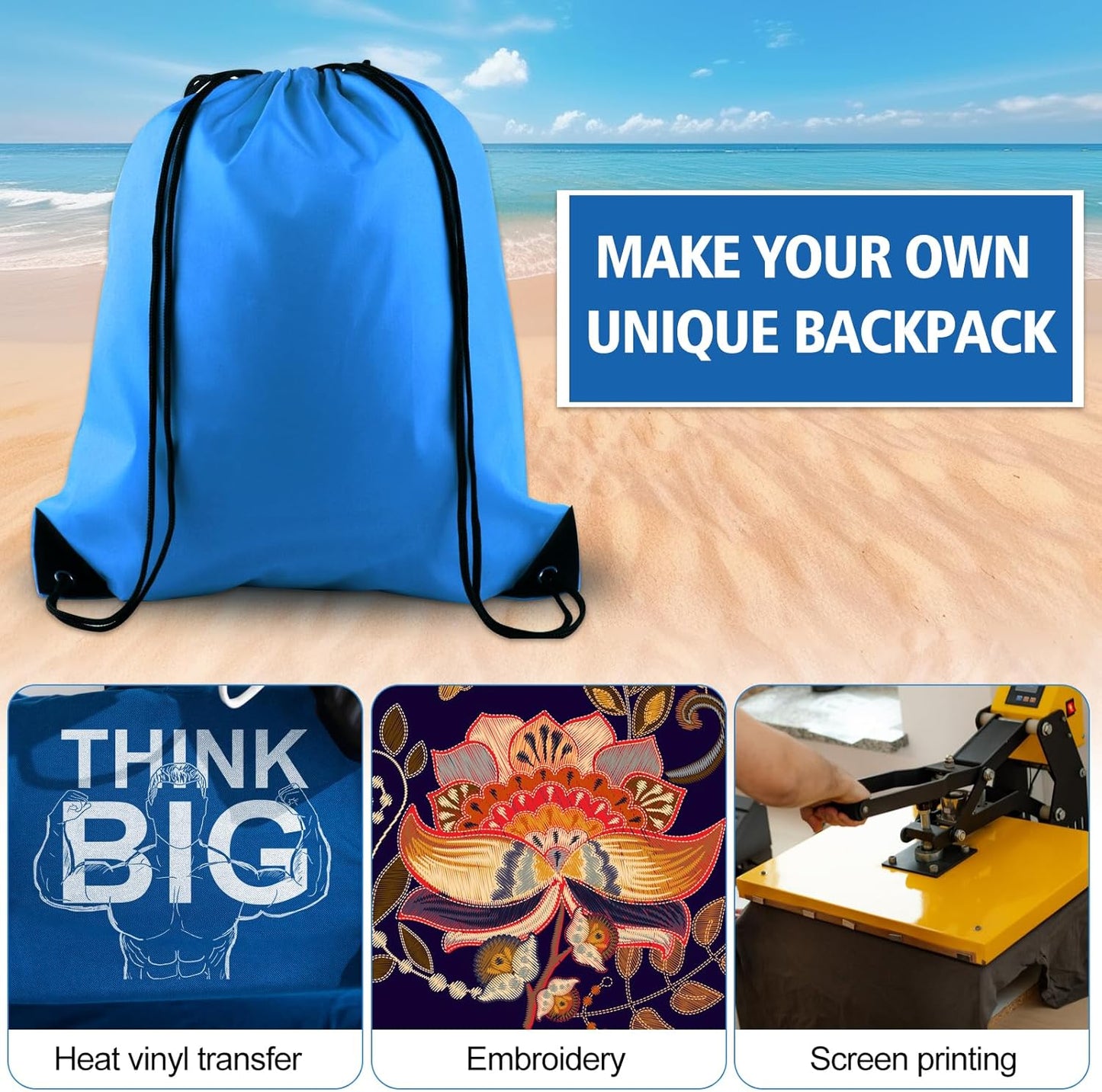 40Pcs Drawstring Backpack Bags Bulk Yellow Drawstring Bag Foldable Gym Bag Sport Cinch Sack String Backpack Storage Bags for Women Men Shopping Gym Travel Sports