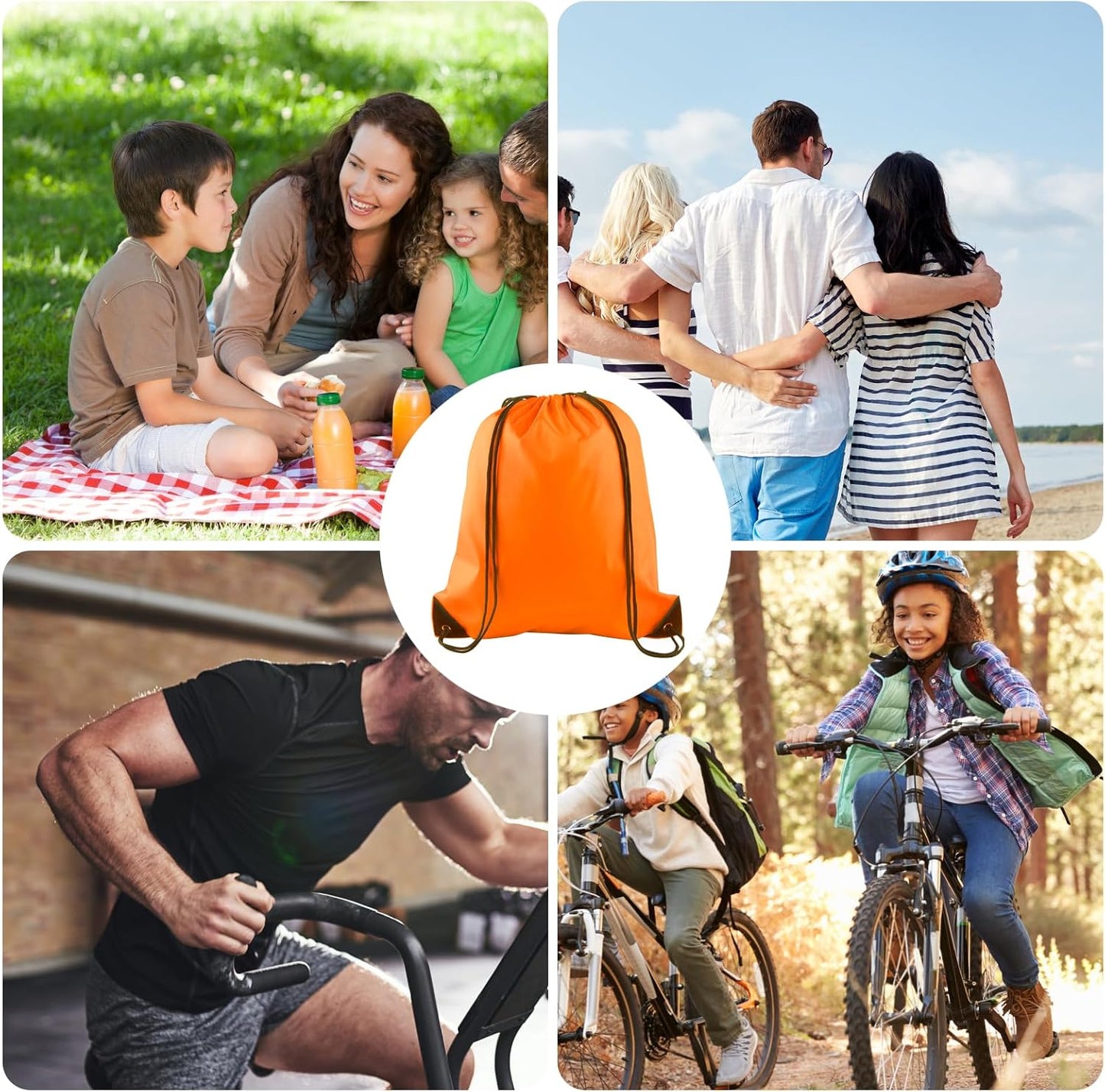 40Pcs Drawstring Backpack Bags Bulk Yellow Drawstring Bag Foldable Gym Bag Sport Cinch Sack String Backpack Storage Bags for Women Men Shopping Gym Travel Sports