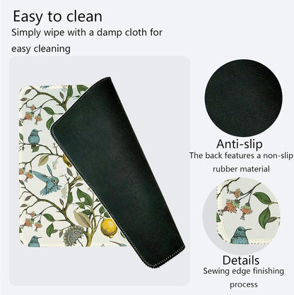 Lemon Tree Mouse Pad,Small Yellow Italian Lemon Tree Mouse Pad,Floral Desk Mat,Girly Summer Mouse Pads Desktop for Dorm Home Office Desktop Decor,11.8x9.8 Inch