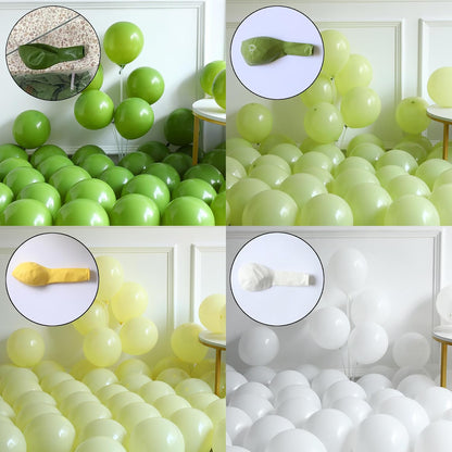 154Pcs Margs and Matrimony Bachelorette Balloon Garland Arch Kit | Dusty Green and Yellow Lemonade Martini Balloons for Bridal Shower Last Single Celebration Wedding Birthday Party Decorations