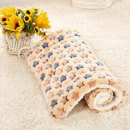 Soft Pet Bed Mat - Super Plush Dog Cat Cushion - Ideal for Dog Crates (Machine Washable Pet Bed Liner)