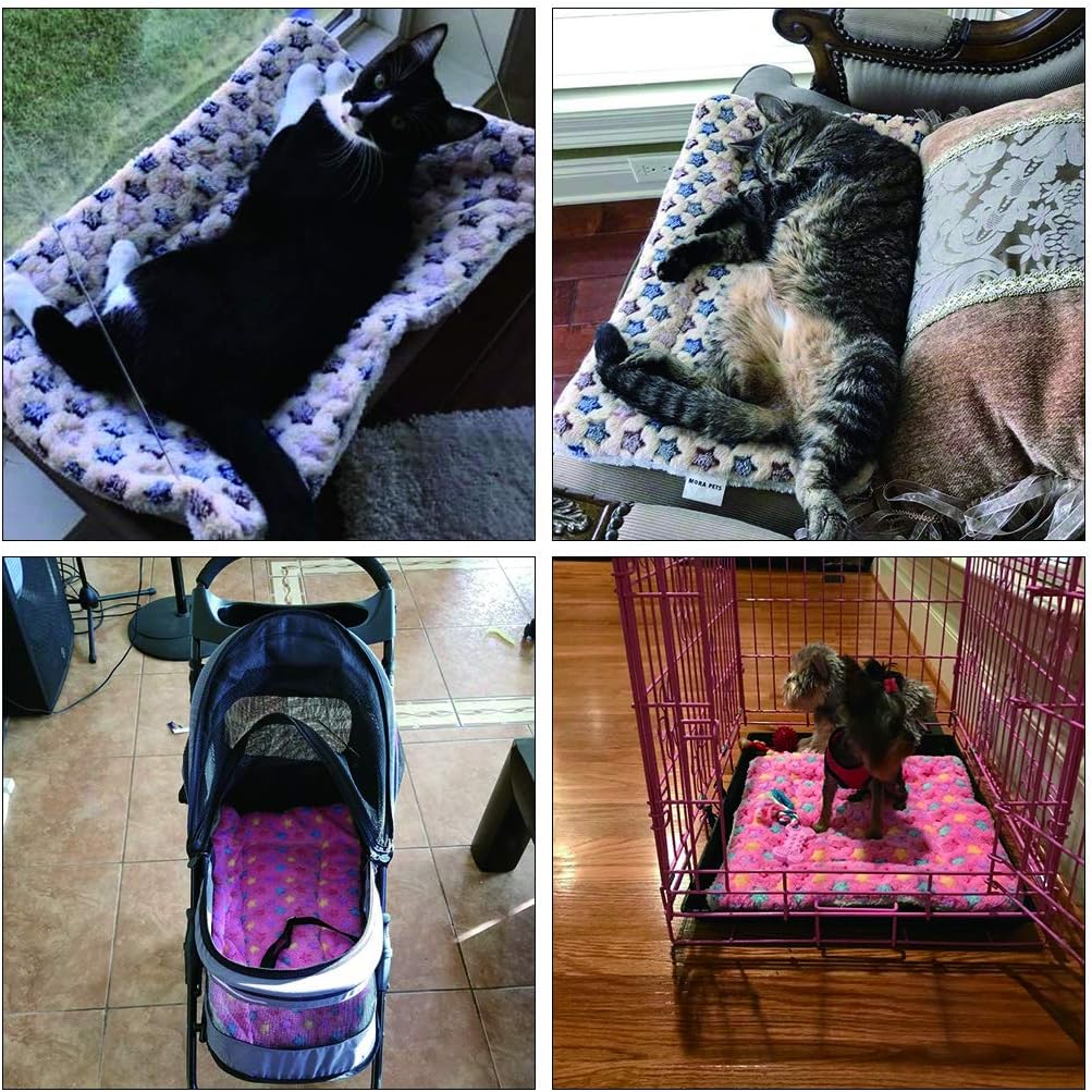 Soft Pet Bed Mat - Super Plush Dog Cat Cushion - Ideal for Dog Crates (Machine Washable Pet Bed Liner)