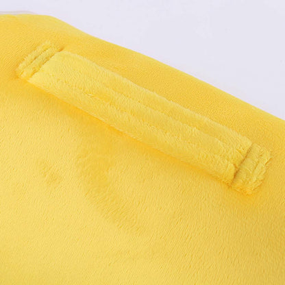 POPETPOP Warm Yellow Pet Nest for Hamsters and Squirrels Removable and Washable Bed for Animals Cozy Sleeping Mat for Cold Weather