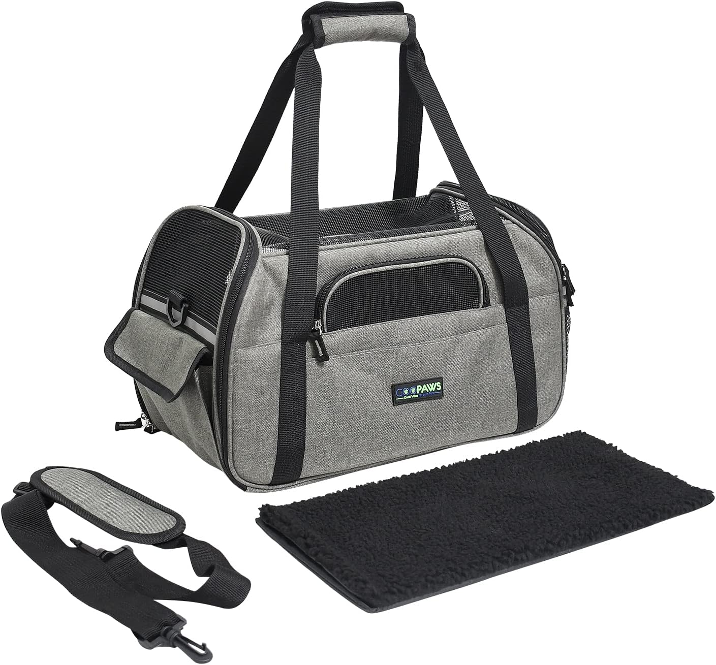 Soft-Sided Kennel Pet Carrier for Small Dogs, Cats, Puppy, Airline Approved Cat Carriers Dog Carrier Collapsible, Travel Handbag & Car Seat