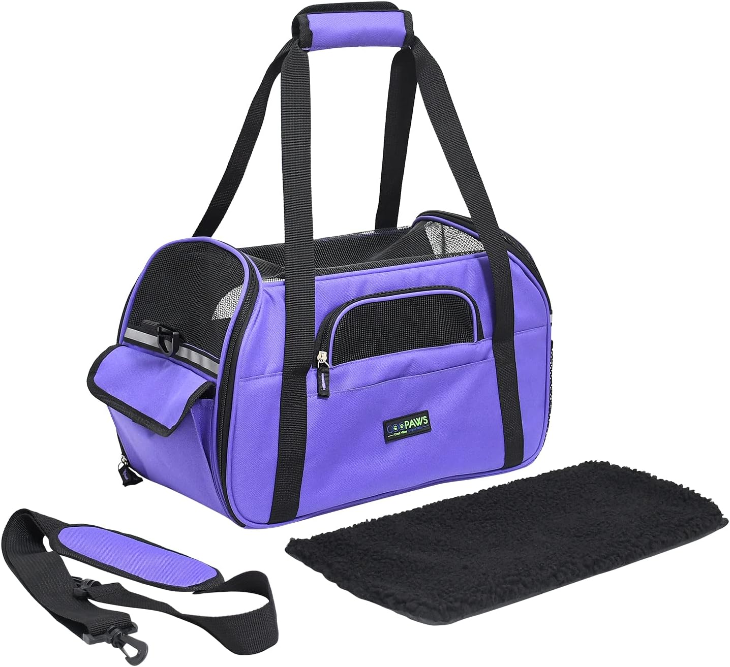 Soft-Sided Kennel Pet Carrier for Small Dogs, Cats, Puppy, Airline Approved Cat Carriers Dog Carrier Collapsible, Travel Handbag & Car Seat