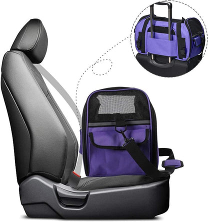 Soft-Sided Kennel Pet Carrier for Small Dogs, Cats, Puppy, Airline Approved Cat Carriers Dog Carrier Collapsible, Travel Handbag & Car Seat