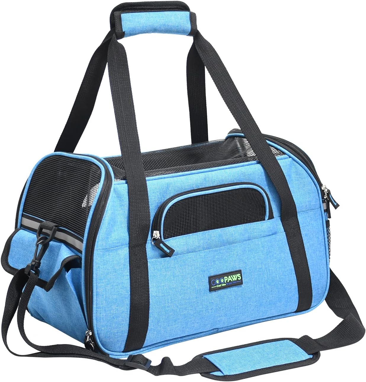 Soft-Sided Kennel Pet Carrier for Small Dogs, Cats, Puppy, Airline Approved Cat Carriers Dog Carrier Collapsible, Travel Handbag & Car Seat