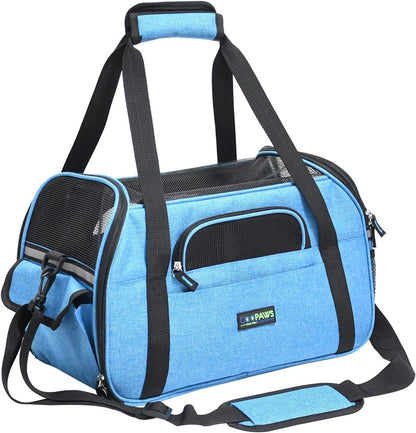 Soft-Sided Kennel Pet Carrier for Small Dogs, Cats, Puppy, Airline Approved Cat Carriers Dog Carrier Collapsible, Travel Handbag & Car Seat
