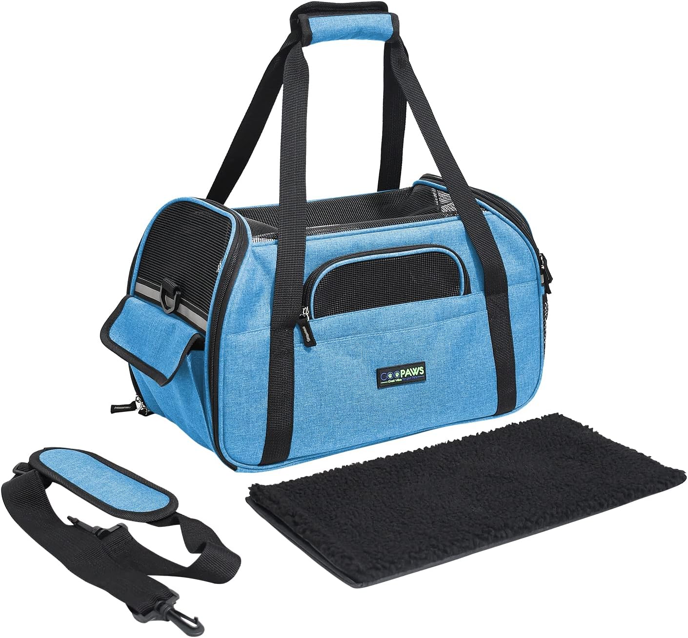 Soft-Sided Kennel Pet Carrier for Small Dogs, Cats, Puppy, Airline Approved Cat Carriers Dog Carrier Collapsible, Travel Handbag & Car Seat