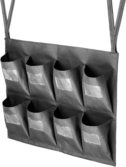 Replacement Janitorial Cart Bag, High Capacity Waterproof Thickened Housekeeping Commercial Janitorial Cleaning Cart Bag with 6 Brass Grommets - 25 Gallon (Yellow)