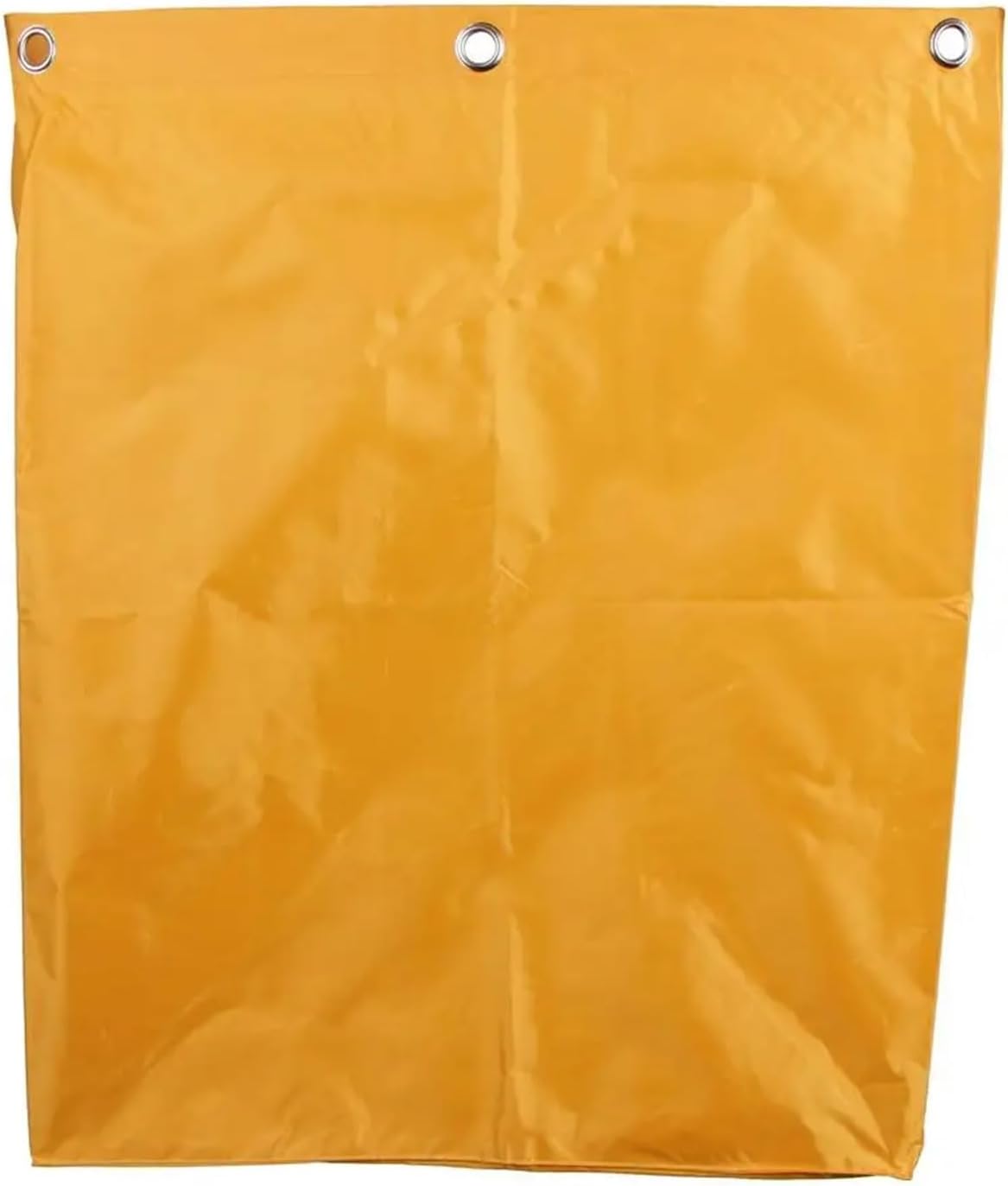 Replacement Janitorial Cart Bag Yellow Linen Cart Bag for Janitorial Cleaning Trolley, 35 Gal Oxford Cloth