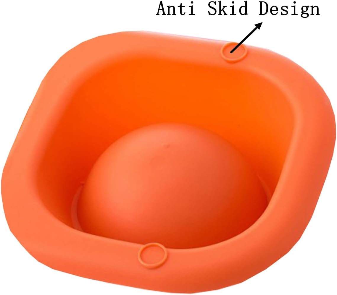 No Spill Cat Bowl Ant Proof Cat Dish for Kitten Pet Dog Yellow S | Stainless steel tilted raised feeder, ant-proof surrounding moat, no spill tray, ergonomic height for Small Animals
