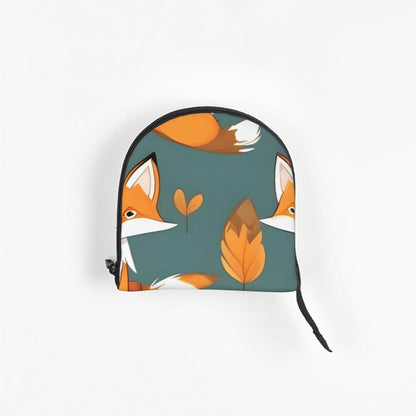 Small Pet Carrier Purse Bag, Yellow Fox Print Shoulder Bag for Dogs Cats, Puppy Tote Travel Handbag