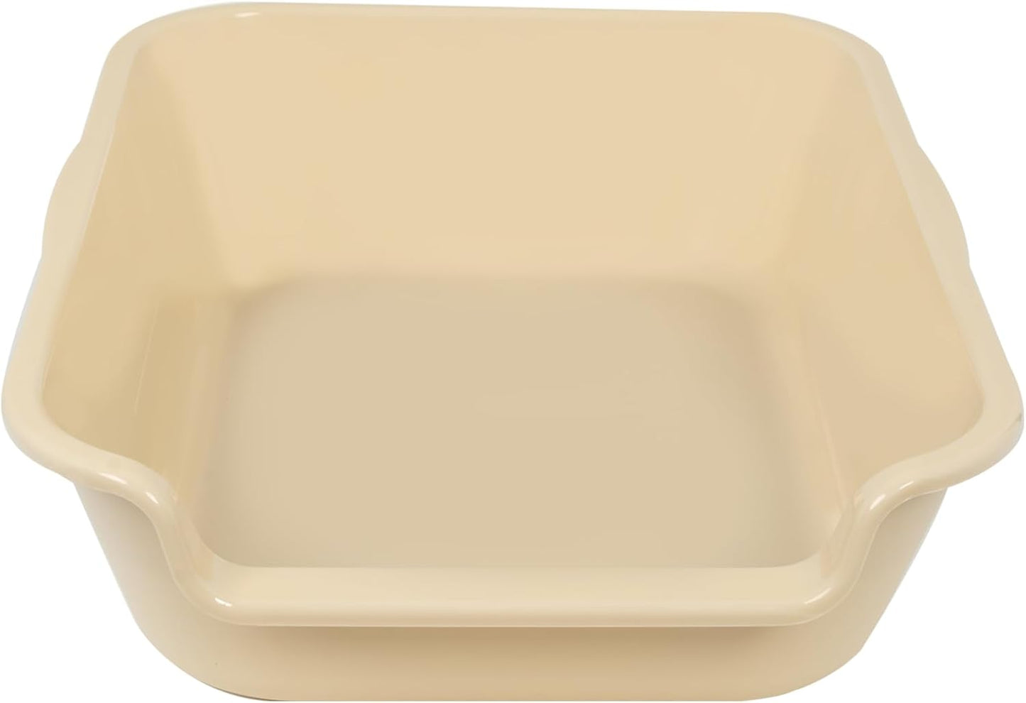 Extra Large Low Entry ABS Cat Litter Box, Yellow, 20" L x 15.5" W, 2 Pack | Durable low entry litter box, non-stick, odor-free, ideal for seniors, kittens, rabbits, large cats and multi-pet homes.